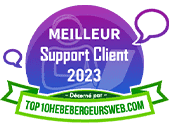 Meilleur support client 2023 - Top10hebergeursweb.com