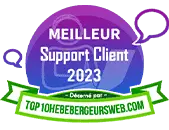 Meilleur support client 2023 - Top10hebergeursweb.com