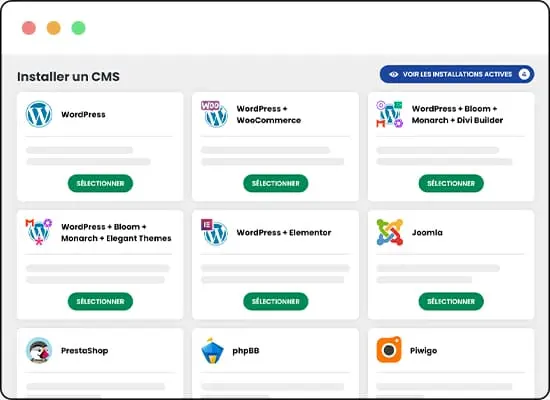 Installation de CMS