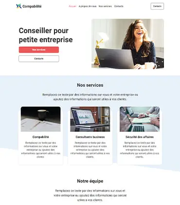 Thème de créateur de site comptabilité