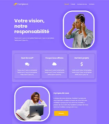 Thème de créateur de site entreprise