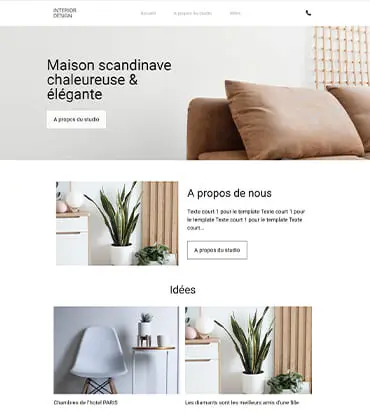 Thème de créateur de site décoration intérieure