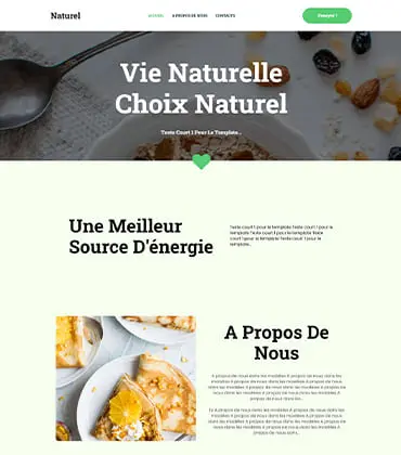 Thème de créateur de site nourriture
