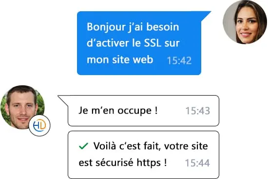 Support hébergeur web