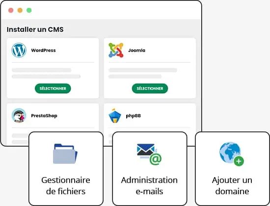 Gestion hébergement web pro simple
