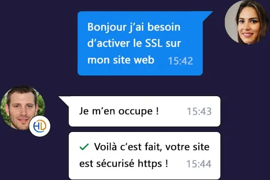 Support hébergeur web professionnel