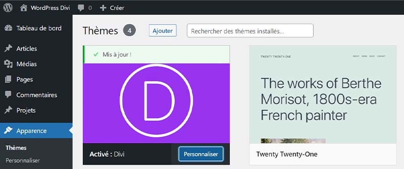 Créer un Site de Crowdfunding avec WordPress : Guide d'Empowerment 7 Thème Divi