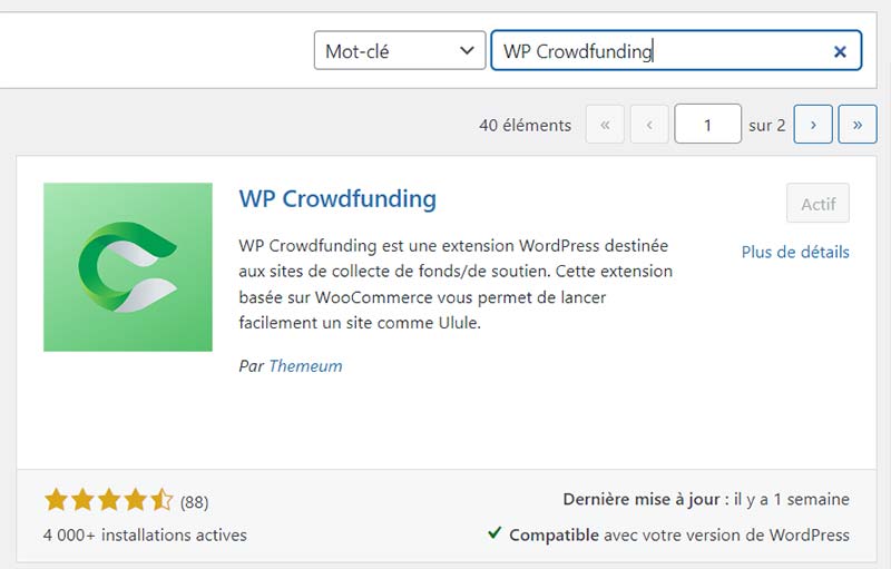 WP crowdfunding